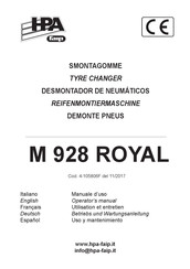 HPA-Faip M 928 ROYAL Betriebs- Und Wartungsanleitung