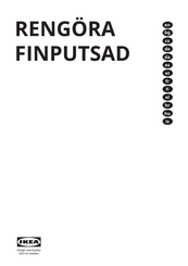IKEA FINPUTSAD Serie Bedienungsanleitung