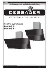 DESSAUER Duo 60 S Bedienungs- Und Installationsanleitung