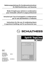 Schulthess Spirit TopLine TC 6457 Bedienungsanleitung
