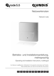 QUNDIS Qnode 5.5 Betriebs Und Installationsanleitung