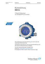 Endress+Hauser RID14 Kurzanleitung