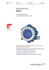 Endress+Hauser RID14 Kurzanleitung