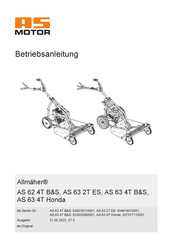 AS MOTOR AS 63 4T B&S Betriebsanleitung