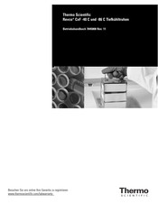 Thermo Scientific Revco CxF Betriebshandbuch
