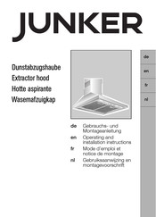 Junker JD69WS50 Gebrauchs- Und Montageanleitung