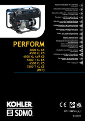 Kohler SDMO PERFORM 7500 T C5 Benutzer- Und Wartungshandbuch