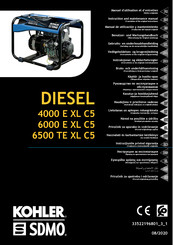 Kohler DIESEL 4000 E XL C5 Benutzer- Und Wartungshandbuch