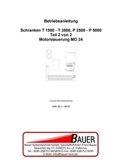 Bauer P 5000 Betriebsanleitung