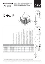 Ruck Ventilatoren DHA 190 E4P 01 Montageanleitung