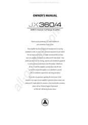 JL Audio JX 360/4 Benutzerhandbuch