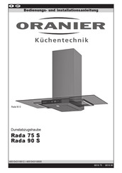 Oranier Rada 90 S Bedienungs- Und Installationsanleitung