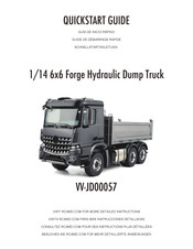 RC4WD 1/14 6x6 Forge Hydraulic Dump Truck Schnellstartanleitung