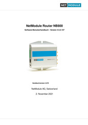 NetModule NB800 Software-Bedienungsanleitung
