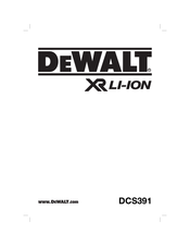 DeWalt DCS391N Bersetzt Von Den Originalanweisungen