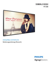 Philips Signage Solutions H-Line 55BDL3102H Bedienungsanleitung