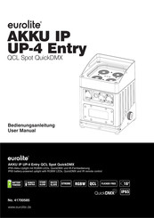 EuroLite AKKU IP UP-4 Entry QCL Spot QuickDMX Montageanleitung