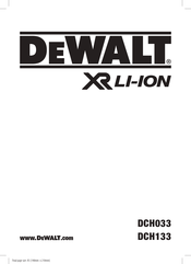 DeWalt DCH133 Bersetzt Von Den Originalanweisungen