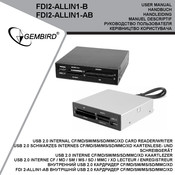 Gembird FDI2-ALLIN1-B Handbuch