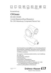 Endress+Hauser CNGmass RS485 Kurzanleitung
