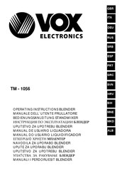 VOX electronics TM-1056 Bedienungsanleitung