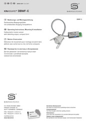 S+S REGELTECHNIK KINASGARD DBWF - C Bedienungs- Und Montageanleitung