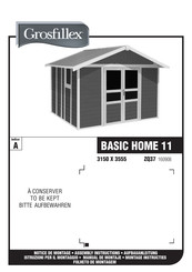 Grosfillex BASIC HOME 11 Montageanleitung