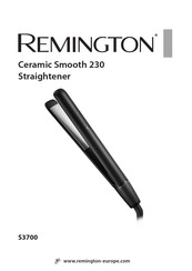 Remington Ceramic Smooth 230 S3700 Bedienungsanleitung