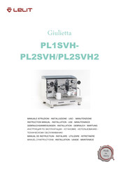 Lelit Giulietta PL2SVH Gebrauchsanweisung, Installationsanleitung