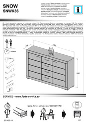 Forte SNOW SNWK36 Montageanleitung