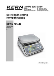 KERN&SOHN FFN 1K-4N Betriebsanleitung