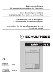 Schulthess Spirit TC 5587 Bedienungsanleitung