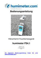 Schaller Messtechnik humimeter FS4.1 Bedienungsanleitung