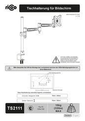 RICOO TS2111 Montageanleitung