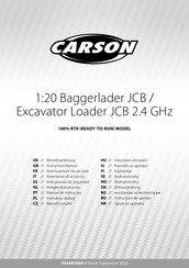 Carson 1:20 Baggerlader JCB/Excavator Loader JCB 2.4 GHz Betriebsanleitung