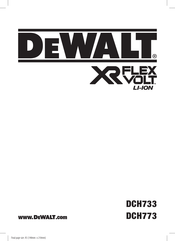 DeWalt DCH733N Bersetzt Von Den Originalanweisungen