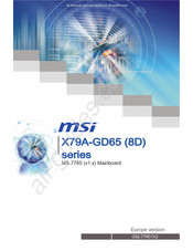 MSI X79A-GD65 Serie Bedienungsanleitung