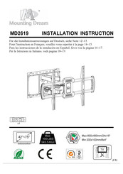 Mounting Dream MD2619 Installationsanleitung