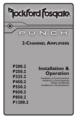 Rockford Fosgate PUNCH P450.2 Installation Und Betriebsanleitung