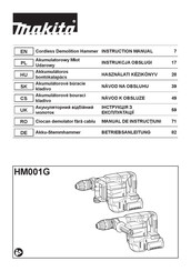 Makita HM001GZ02 Betriebsanleitung