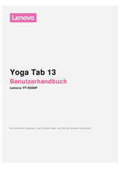 Lenovo Yoga Tab 13 Benutzerhandbuch