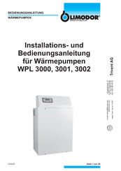 Limodor WPL 3001 Installations- Und Bedienungsanleitung
