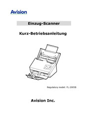 Avision FL-2005B Kurz- Betriebsanleitung