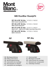 Mont Blanc RoofBar ReadyFit RF 35 Alu Montageanleitung