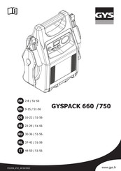 GYS GYSPACK 750 Bedienungsanleitung