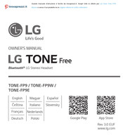 LG TONE Free TONE-FP9 Bedienungsanleitung