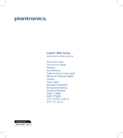 Plantronics Calisto 800 Serie Kurzanleitung