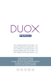 Fermax DUOX CITYLINE 1-2 L Schnellstartanleitung