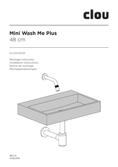 Clou Mini Wash Me Plus CL/03.03231 Montageanweisungen