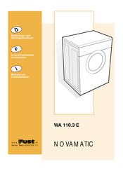 FUST NOVAMATIC WA 110.3 E Bedienungs- Und Wartungshandbuch